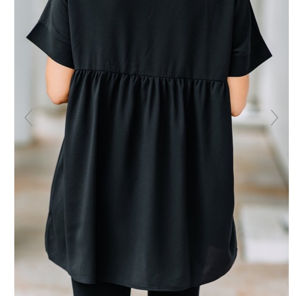 Babydoll Short Sleeve Blouse Sz M - Picture 4 of 6